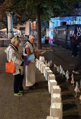 Omas gegen Rechts Lörrach am Stand
